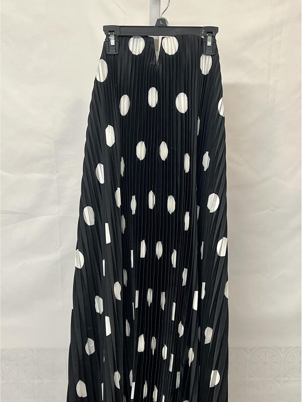 L'IDEE Black Tie Gown black and white strapless maxi new with flaw size 6 us - Picture 4 of 17